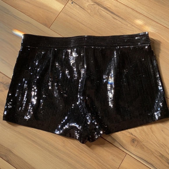 Express Black Sequin Shorts! - Picture 6 of 6